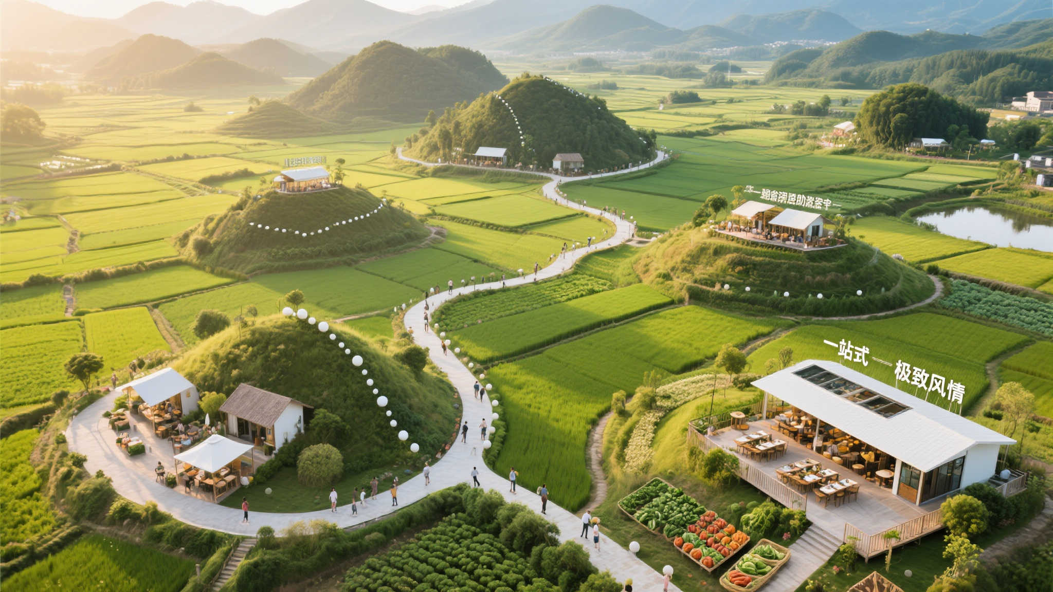 某省利用援助资金重新规划主要环线，让农田