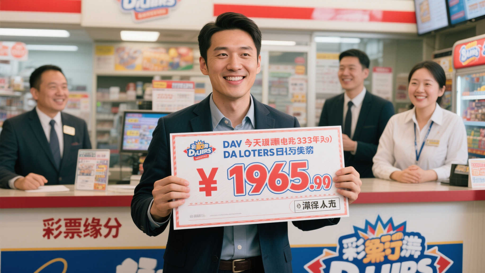 想象一下，某天你发现自己中了1965万大