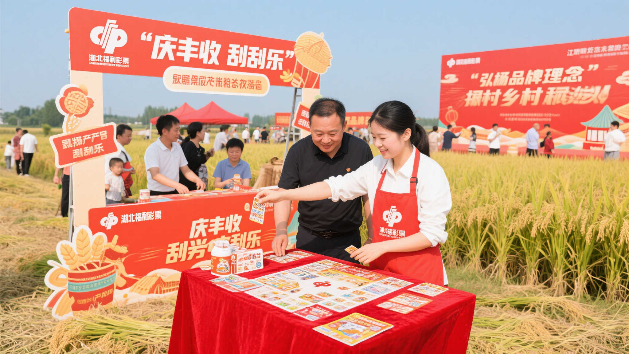 湖北福彩携刮刮乐亮相京山,共庆丰收喜悦 京山作为历史悠久、物产富饶之地,是稻米生
