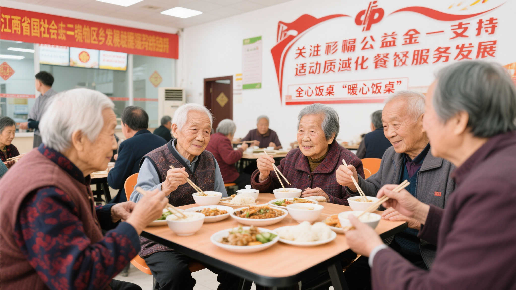 江西福彩公益金推动老年助餐服务升级 关注民生与福祉,福彩公益金支持适老化餐饮