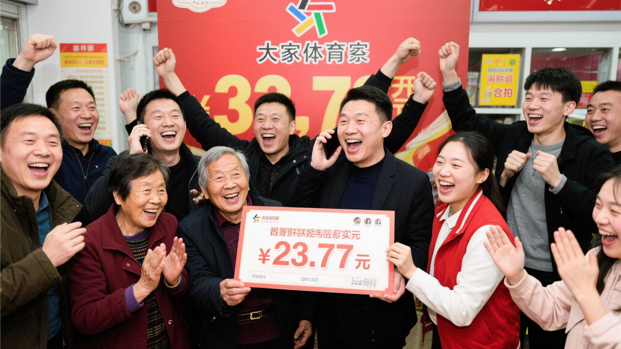 当得知中得大乐透2337万的消息后，整个