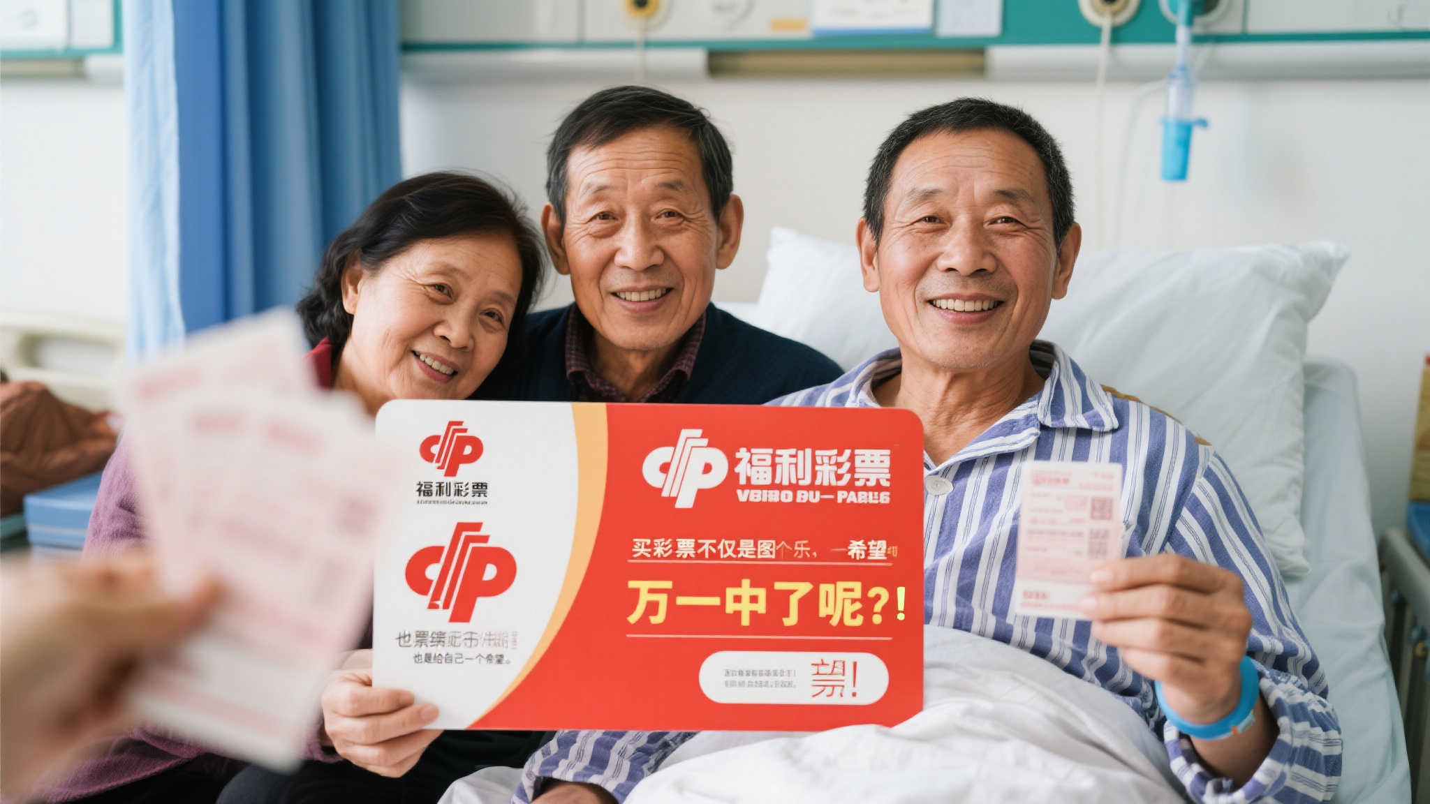 在治疗期间，他曾对家人说：“买彩票不仅是