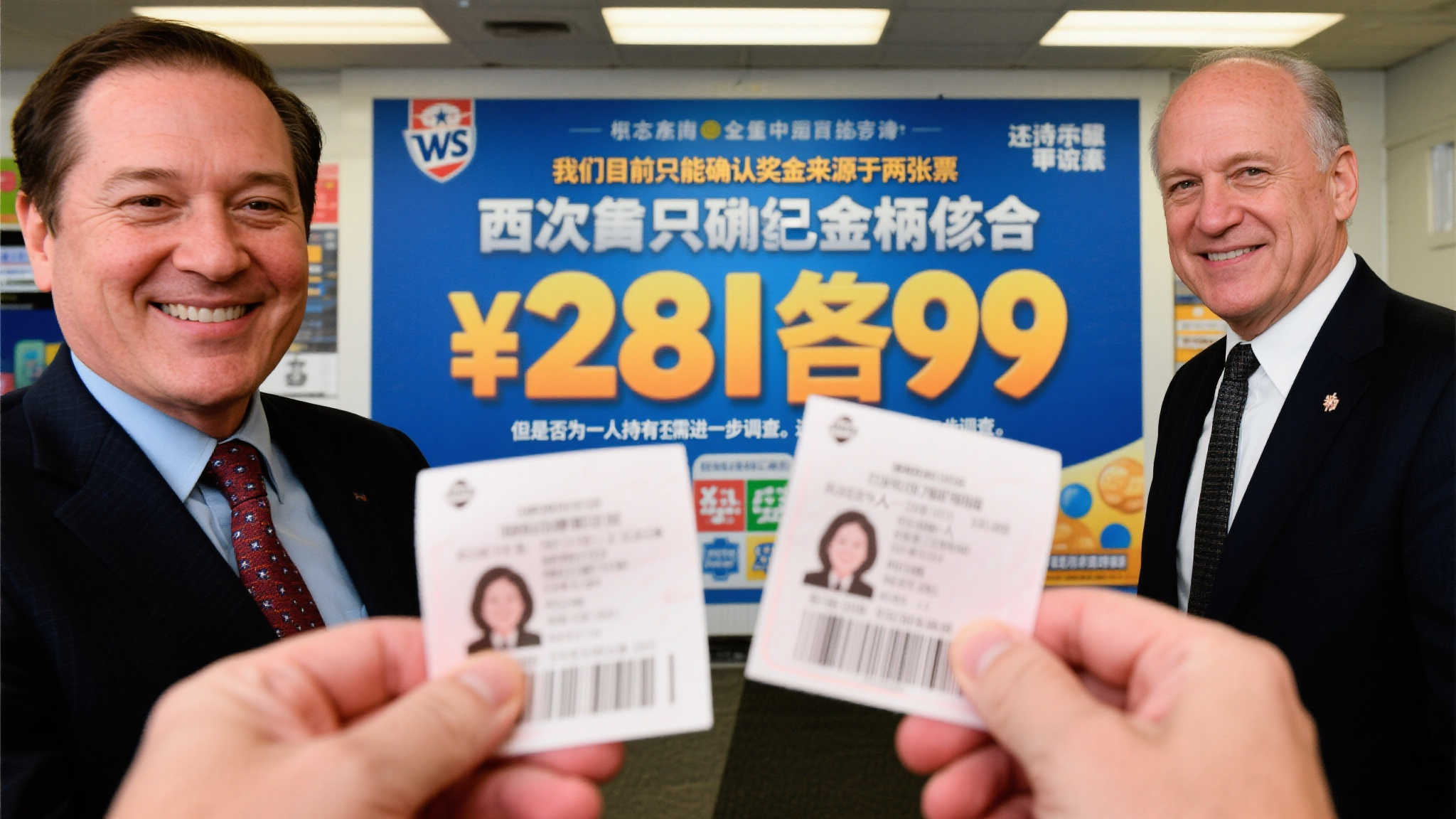 28亿巨奖震撼出炉!官方:两张彩票,未知是否同一人中奖 28亿巨奖震撼出炉!官方:两张彩票,未知是否同一人中奖